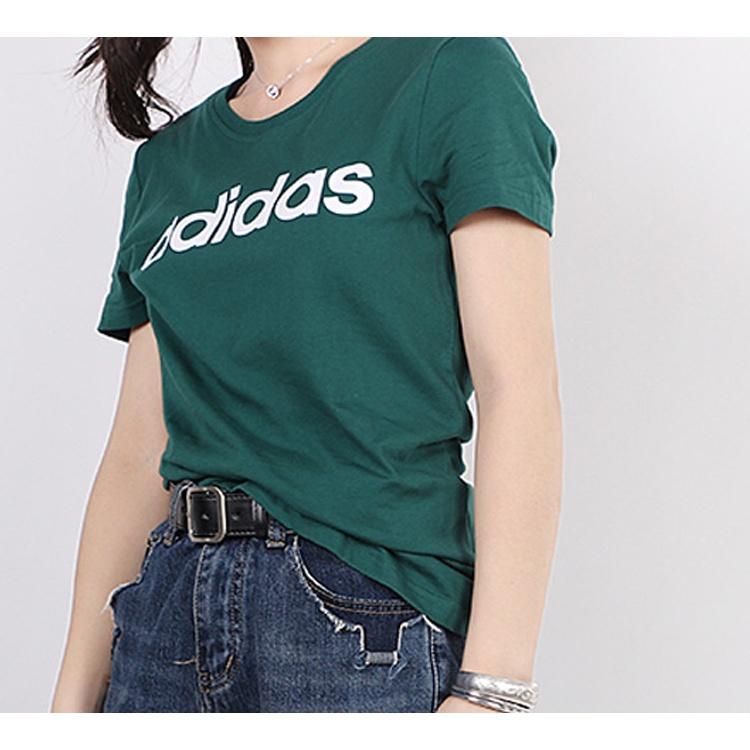 (WMNS) adidas neo Short Sleeve Forest Green Women's FP7866