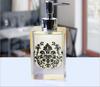 Elegant Hotel Hand Soap Dispenser Bottle With Floral Print For Bathroom Decor Gift