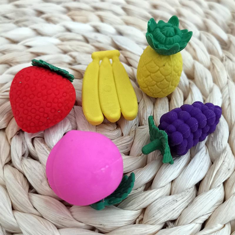 Fruit Eraser Cute Simulation Styling Eraser Student Learning Stationery Office Prize