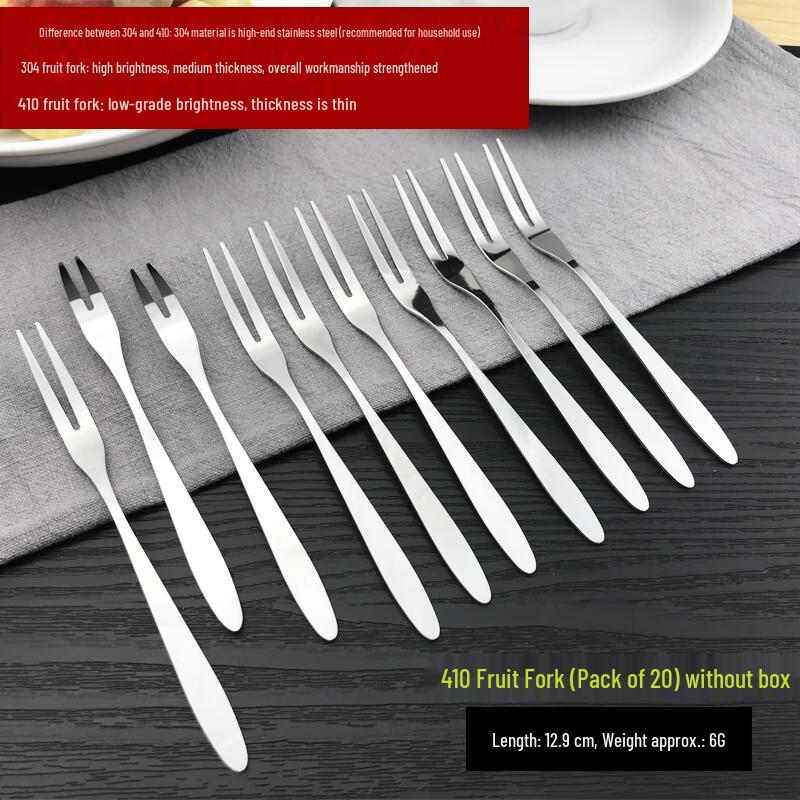Zhaoran 304 Stainless Steel Fruit Fork Set