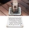 Stainless Steel Cup Mat Multiple Holes Double Layer Metal Heat Insulation Mat for Cold and Hot Drinks Outdoor Camping