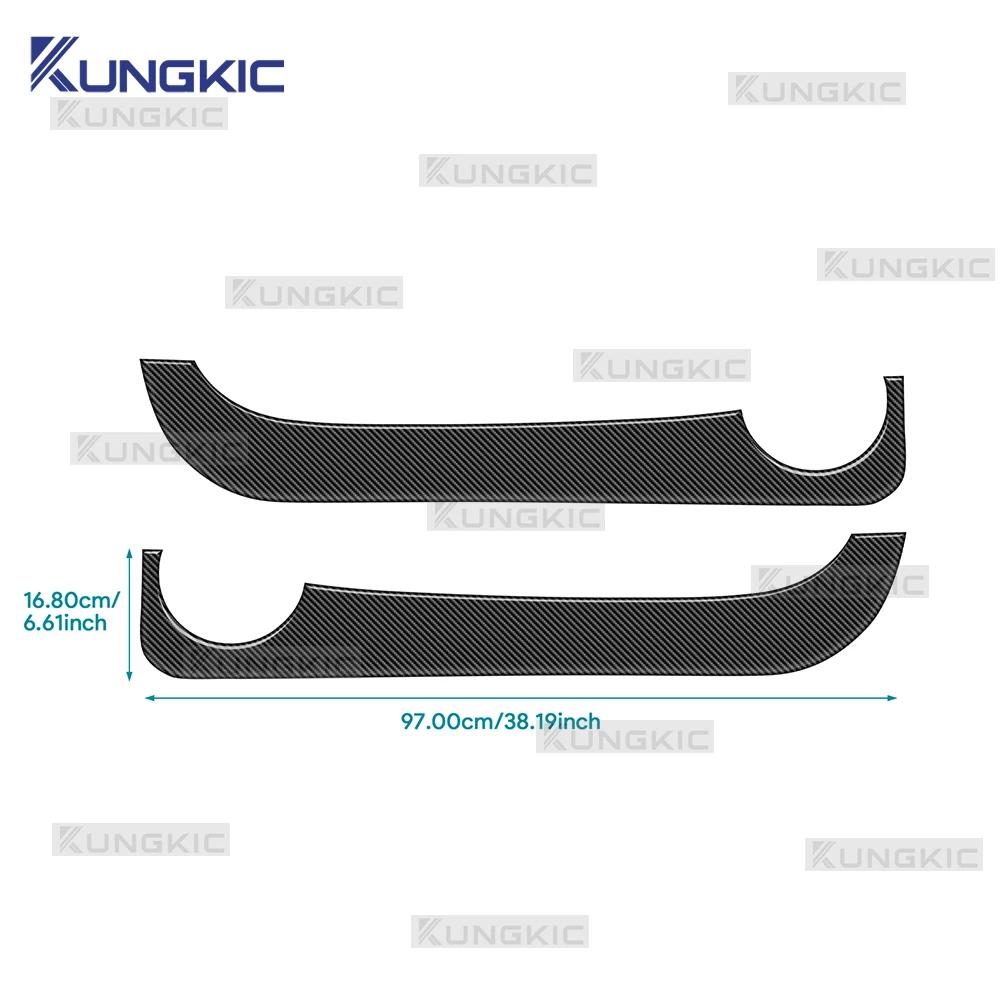 Carbon Fiber Style Interior Door Anti-Kick Sticker for Fiat 500 500C 2008-2024 Abarth 595 695 2012-2024 500E 2013-2019