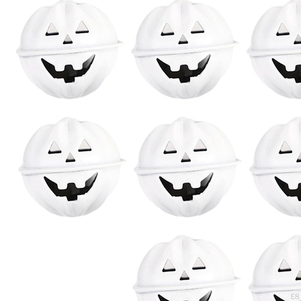 Festive Pumpkin Shaped Jingle Bells for DIY Crafts and Celebrations