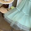 Korean Style Sleeveless Mesh Dress for Girls - Summer Puffy Princess Skirt (EXB105)