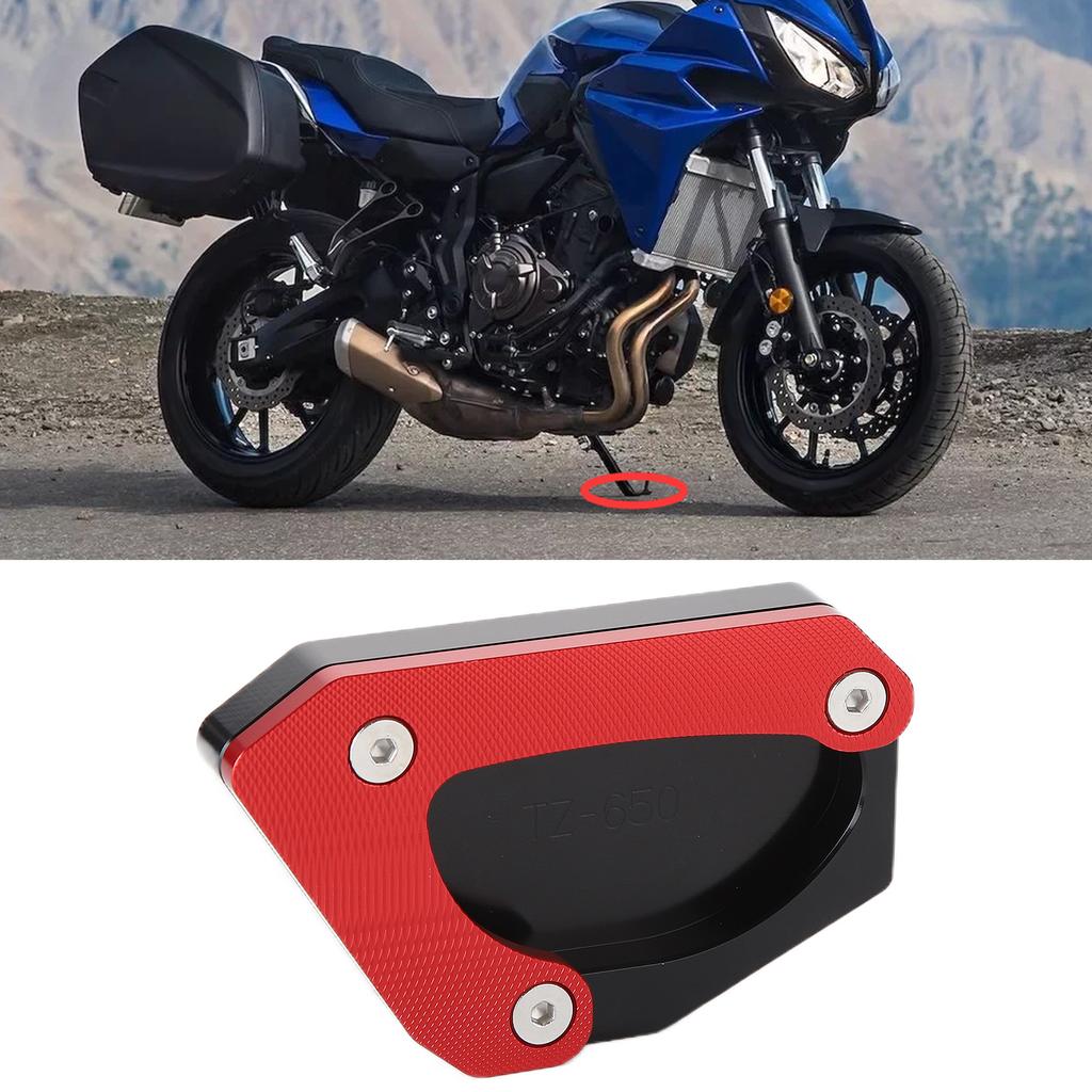Motorcycle Kickstand Extension Stand Support Plate Aluminium Alloy Replacement for V STROM 650XT DL650 20042020