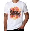 Moth Floral Wreath Tshirt Casual Graphic Print Tee
