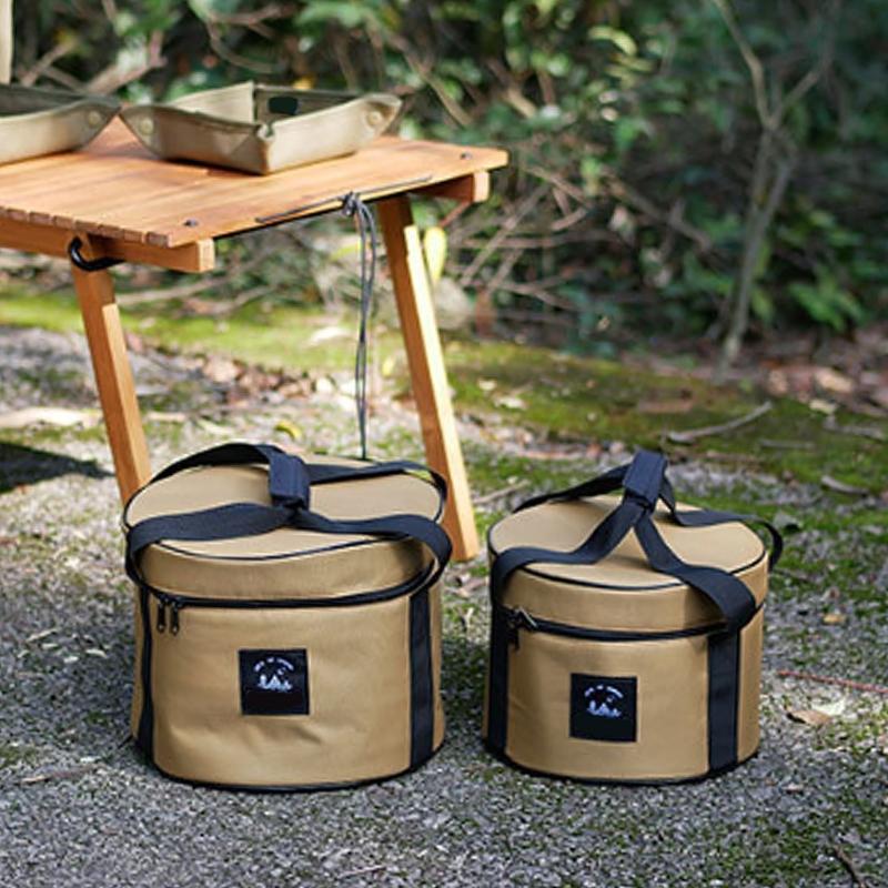 Grills Carry Bag Cookware Organizers Outdoor Dining Gear Bag Cooking Utensils Bag for Storing Cookware and Gas Canisters