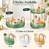 360 Degree Rotating Storage Shelf Multi Tier Skincare Organizer  Vanity Desk Countertop