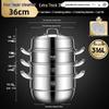 Tall and Thick 316 Stainless Steel Multi-Layer Steamer Pot with Integrated Molding and Food-Grade Steaming Basket