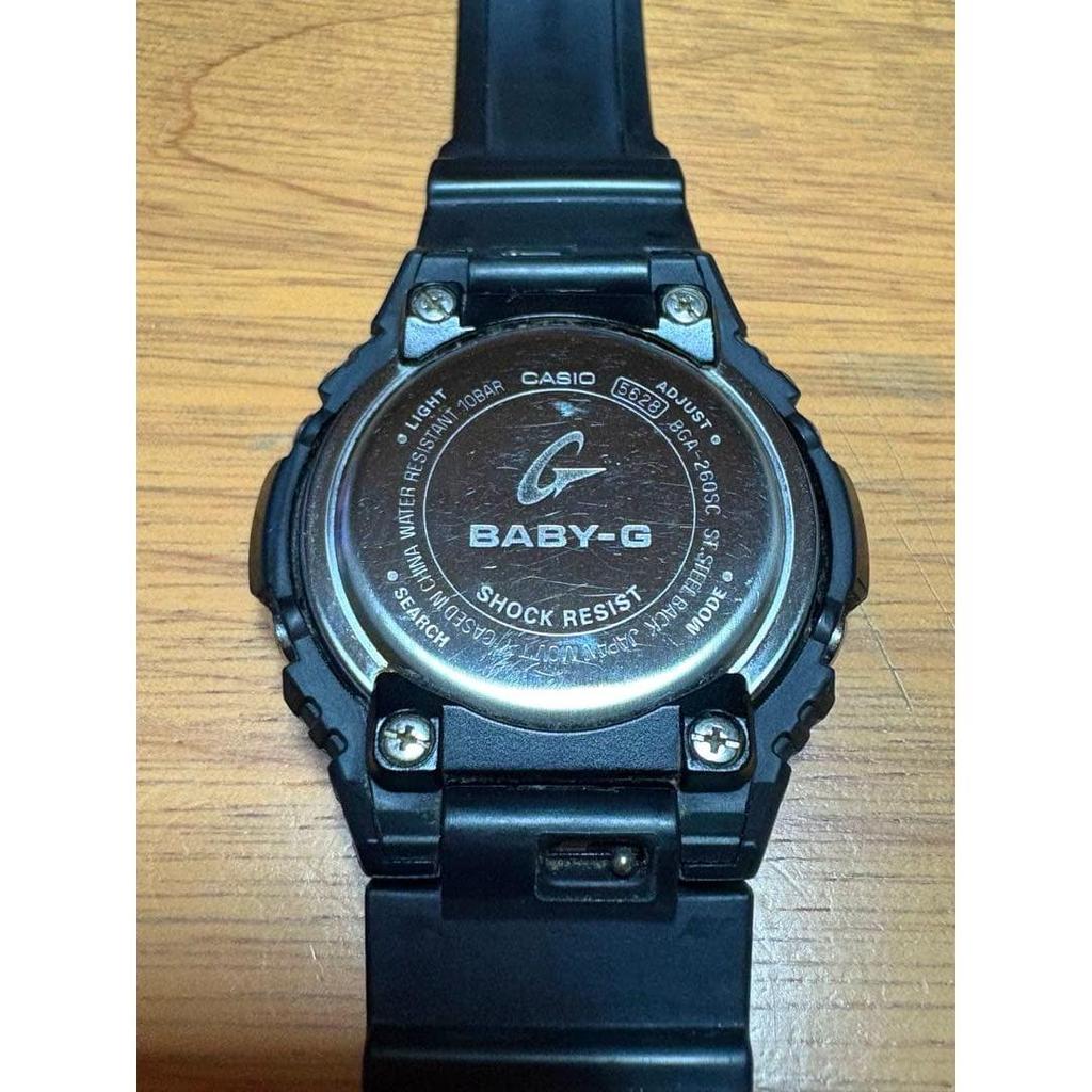 Used CASIO BABY-G Watch Black x Pink