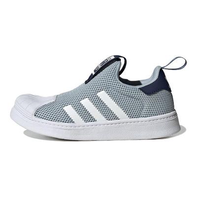 Originals Superstar 360 Mesh Lässige Strapazierfähige Low-Top Kinder Skateschuhe Kinder Sneaker Blau Weiß IF5917