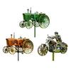 Skeleton Riding Motorcycle Wind Spinner Decoration Metal Kinetic Tractor Windmill Sculpture Outdoor Garden Yard Patio Lawn Decoration