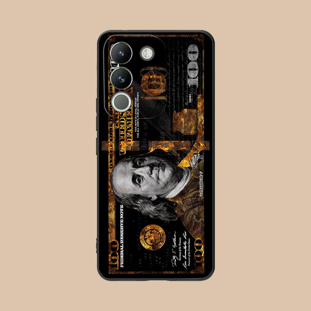 USD Dollar Matte TPU Mobile Phone Case for VIVO V60 V50 V40 V30 V29 V27 V25 V23 Pro Lite 5G Colorful Printing Cover