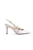 Women's Fashion Style Special Design Three-Stripe Buckled Low Heel Shoes