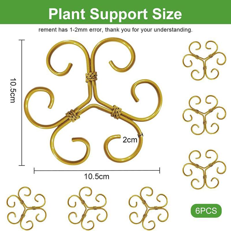 Metal Plant Climbing Bracket Flower Shaped Plant Holding Fixing Clip Plant Vine Climbing Grapple Bracket Stem Finishing Period