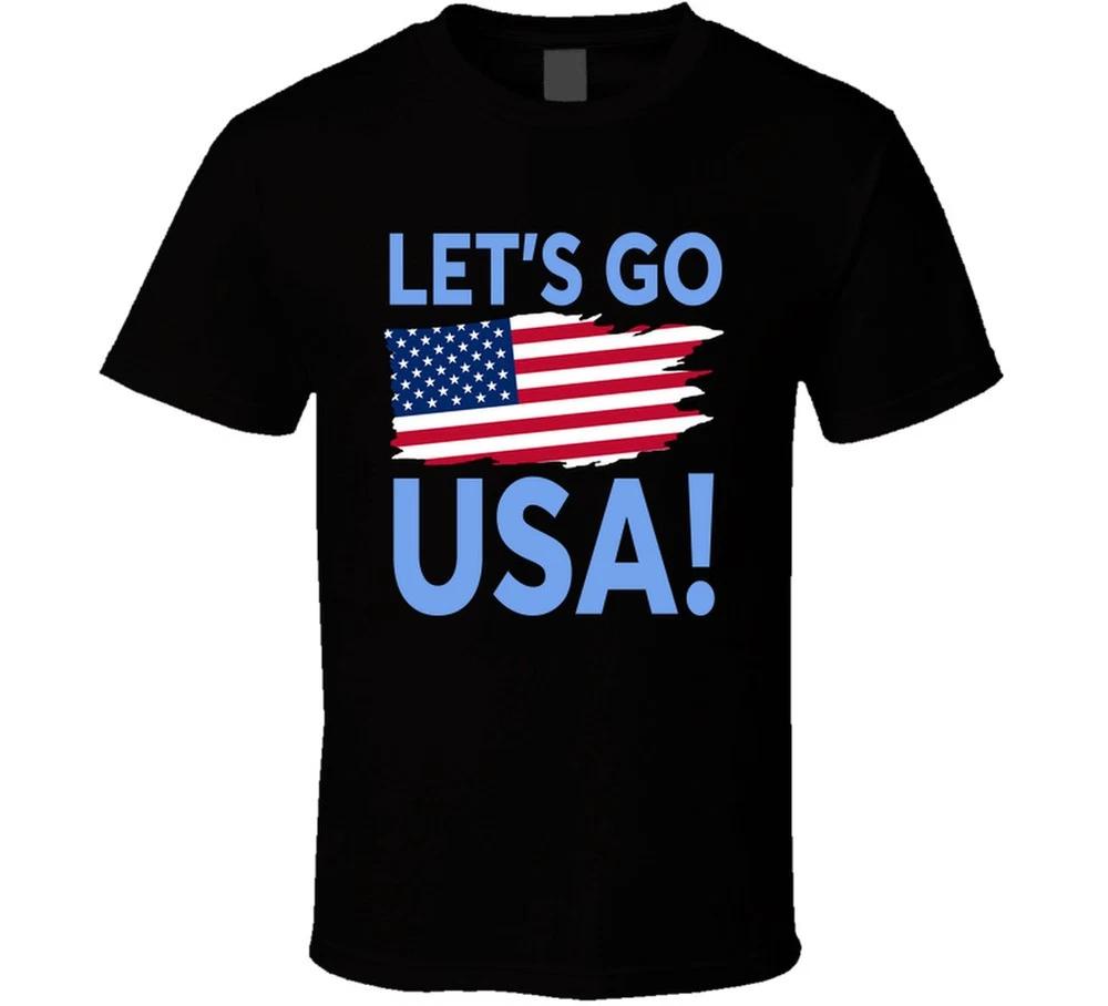 Lets Go Usa Soccer Football Fan T Shirt S