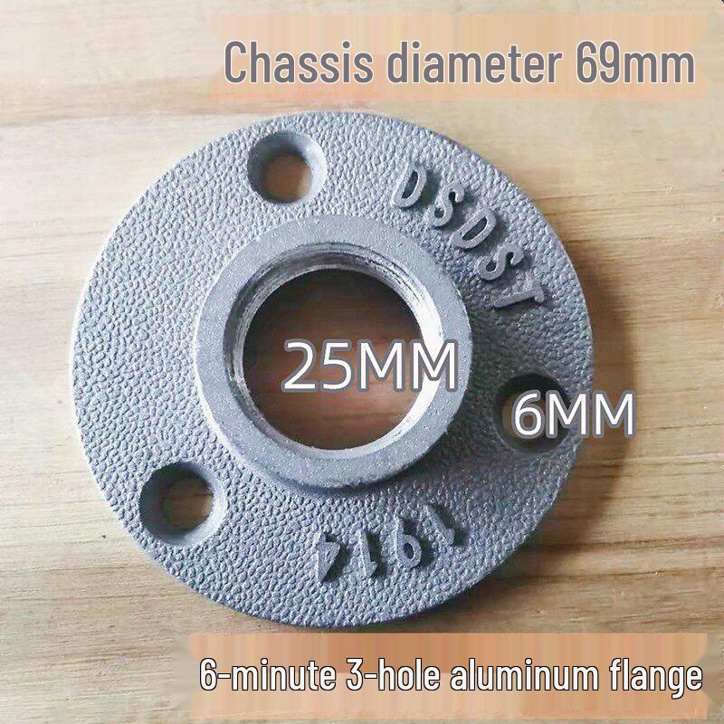 Decorative Cast Iron Shelf Connector Flange Plate - Retro Industrial Style