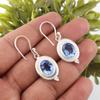 Tanzanite Gemstone Jewelry, 925 Solid Sterling Silver Earrings, Handmade Amazing Silver Earrings Gift For Women