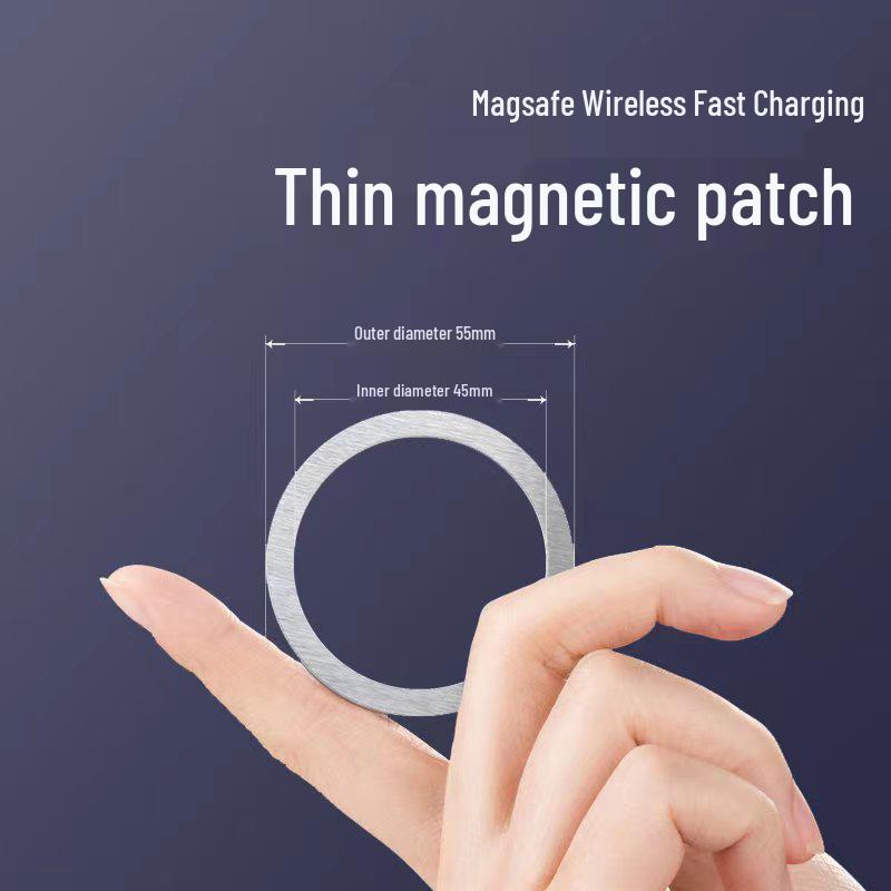 Universal MagSafe Magnetic Phone Case Charger with Stand and Ring