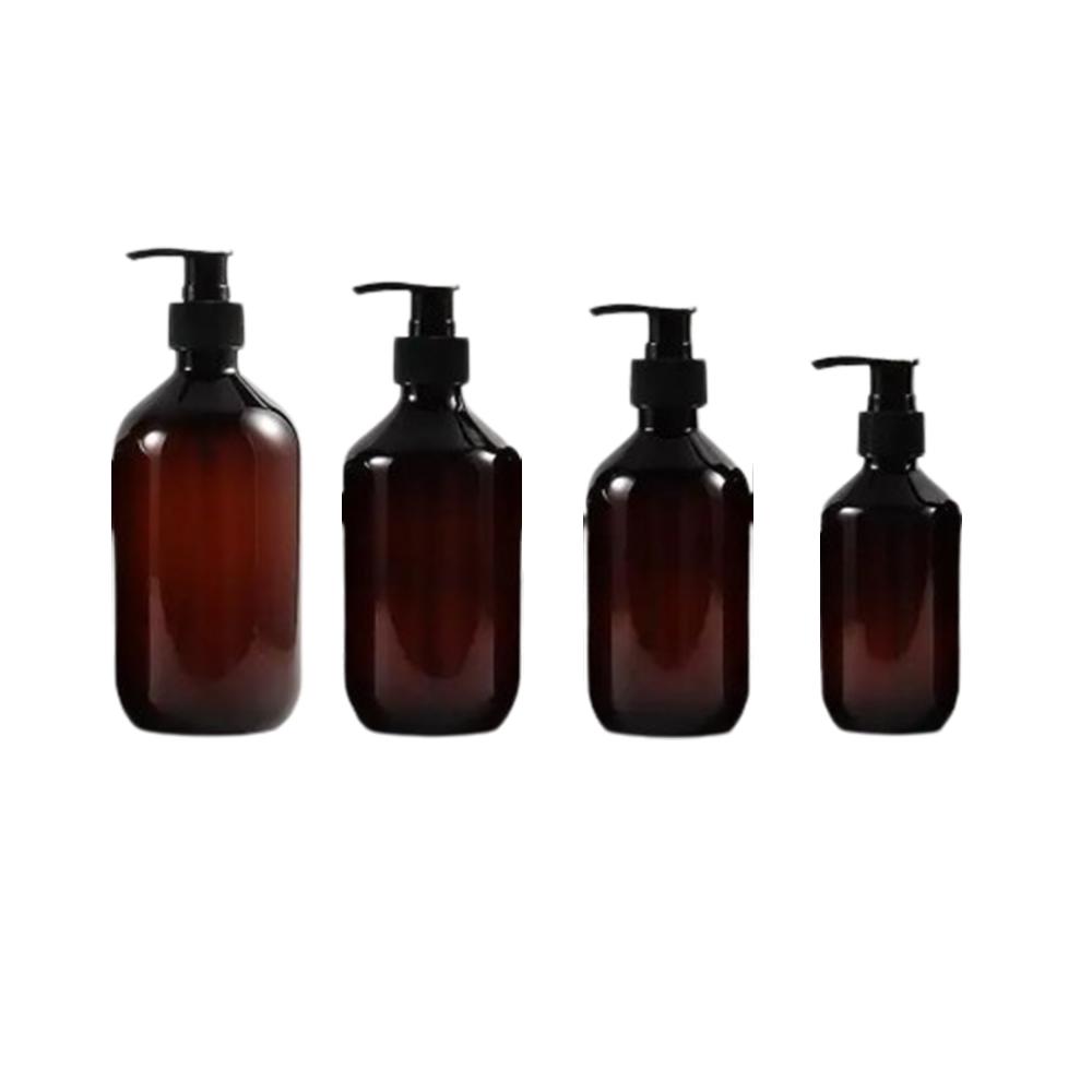 4PCS 500ml Bathroom Soap Dispenser Reusable Hand Pump Dispenser Bottle Bathroom Shower Gel Shampoo Refillable Bottle Container