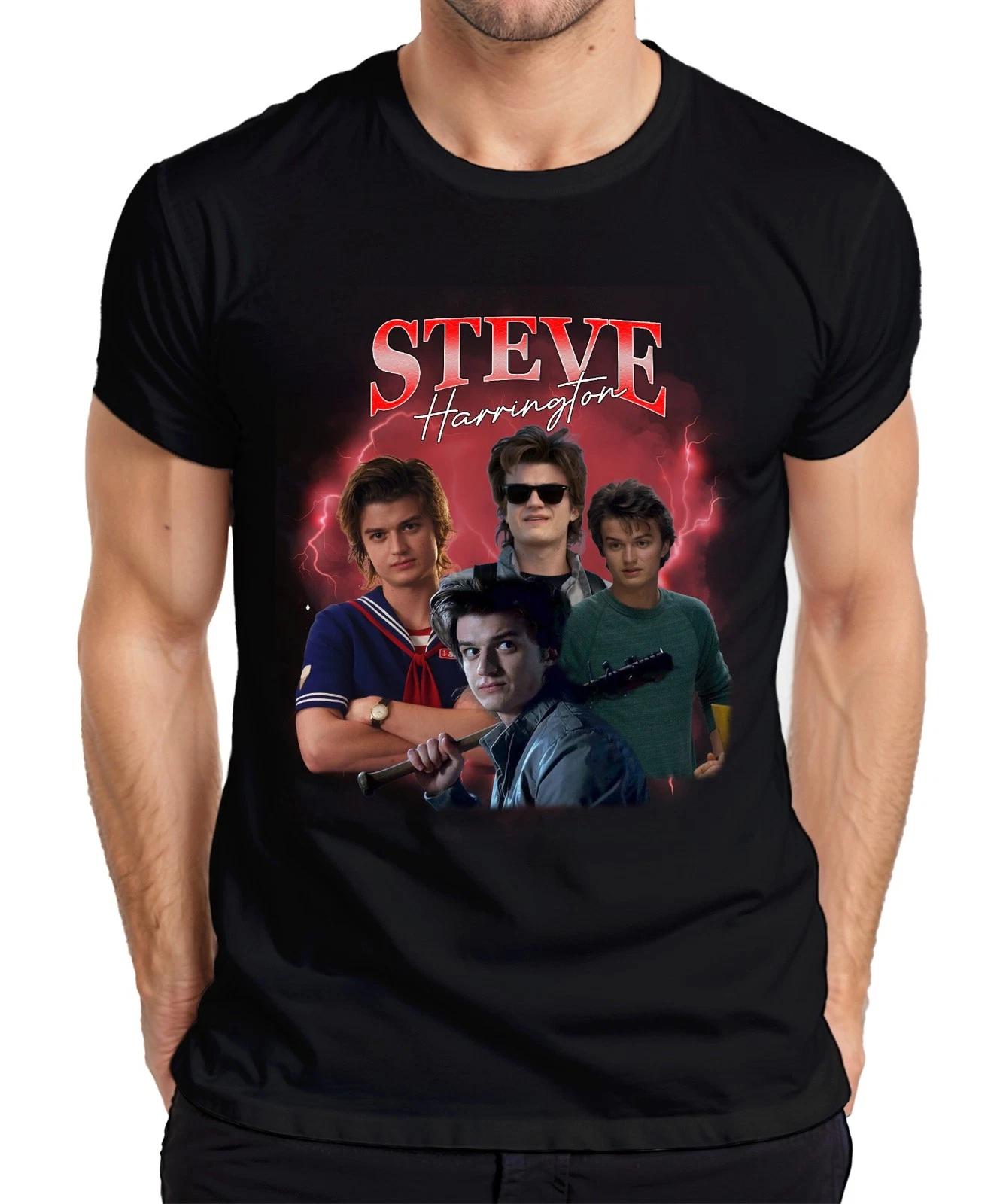 Steve Harrington Stranger Serienfan Geschenk Babysitter Hawkins Herren T-Shirt S