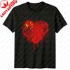 Chinese Flag Heartshaped Travel Mens Tshirt  100 Cotton Tshirt Featuring The Symbol of Chinese Pride