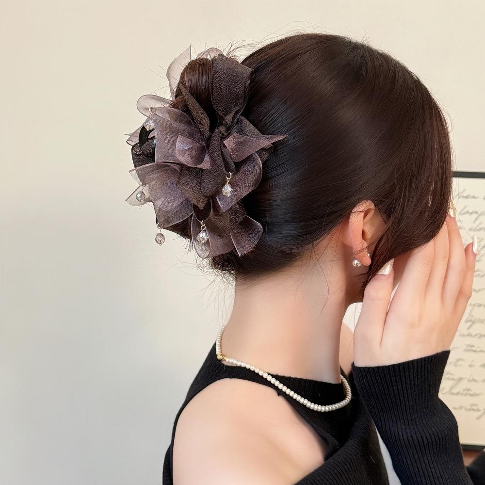 Perlen Charm Krallenclip 13cm Große Haarspange Neue Schleifen-Haarspange Kopfschmuck