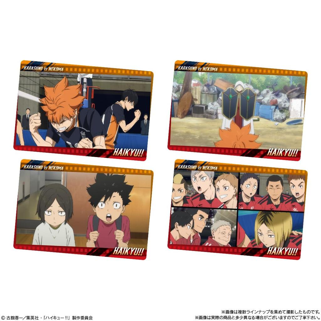 Bandai Wafers 6 Cocoa Cream Flavor Candy Toy Set of Haikyu!! [Box 20]