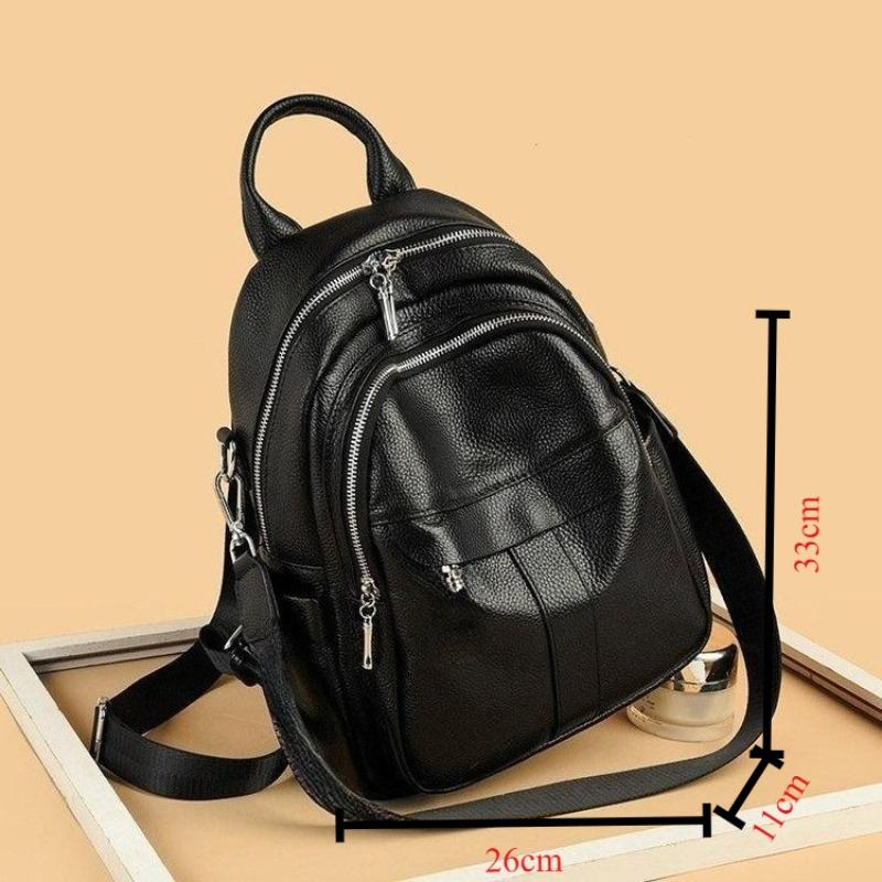 Quarryus Luxus Frauen Aus Echtem Leder Rucksack Weibliche Qualität Rindsleder Rucksack Casual Damen Schulter Tasche Mode Große Kapazität Reise