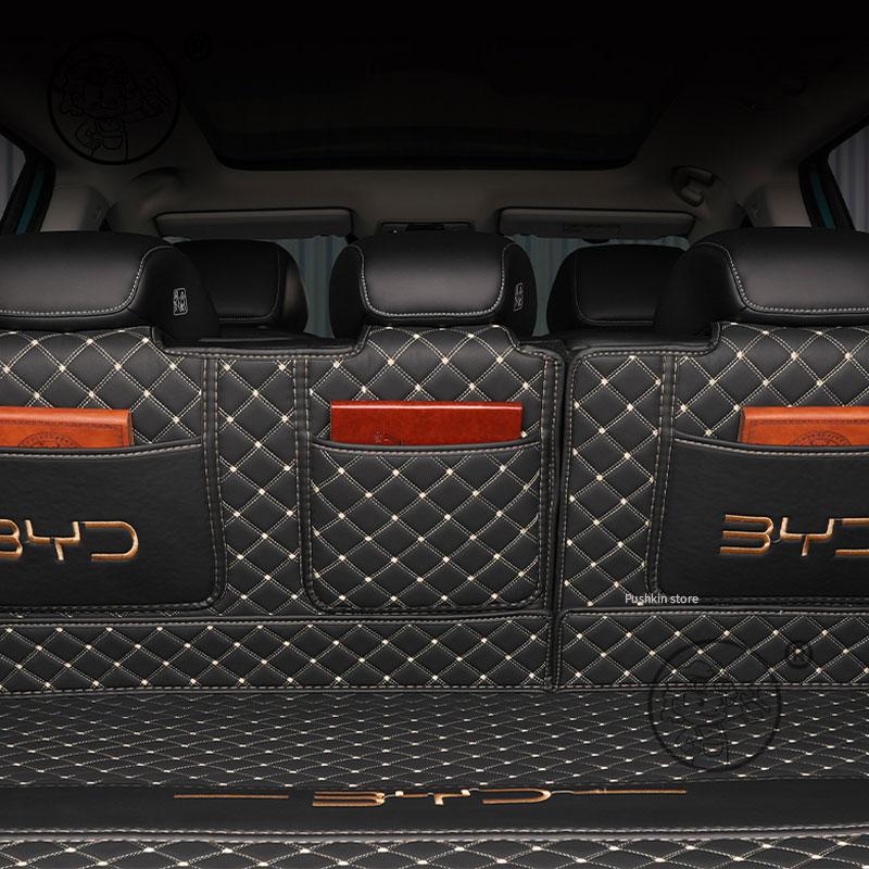 For BYD Sealion 06 EV/DMI 2025 2026 Car Boot Mat Rear Trunk Liner Cargo Leather Floor Carpet Tray Protector Accessories Mats