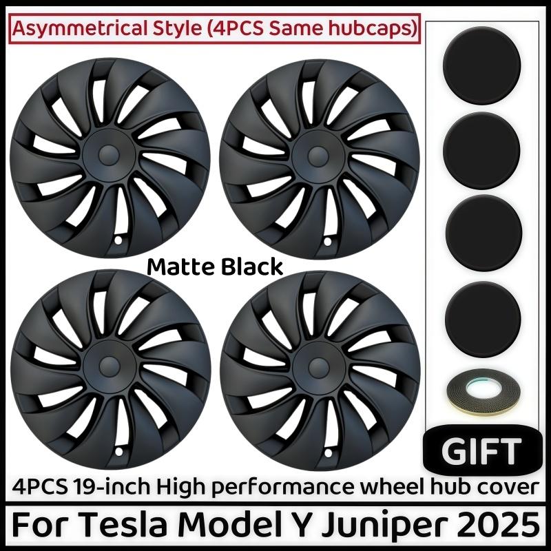 

4PCS Hubcaps For Tesla Model Y Juniper 2025 19 Inch Performance Replacement Wheel Cover Automobile Hub Cap Full Rim Accessories TESLA Model Y