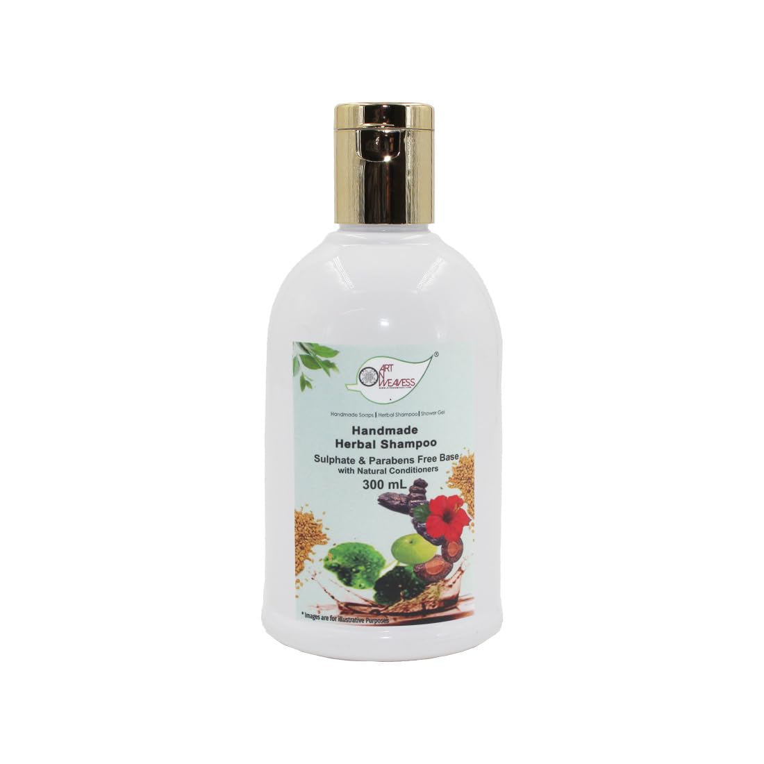 artNweaves Sulphate & Parabens Free Herbal Shampoo, Handmade Hair Cleanser(300 ml, Pack Of 1)