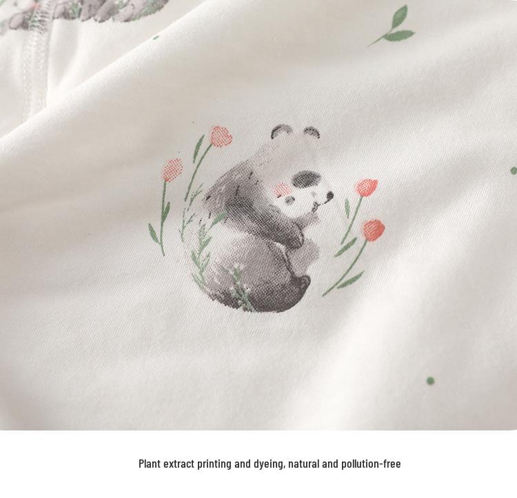 Baby Quilted Warm Set: High-Waist Belly Protection Cotton Pajamas for Autumn/Winter