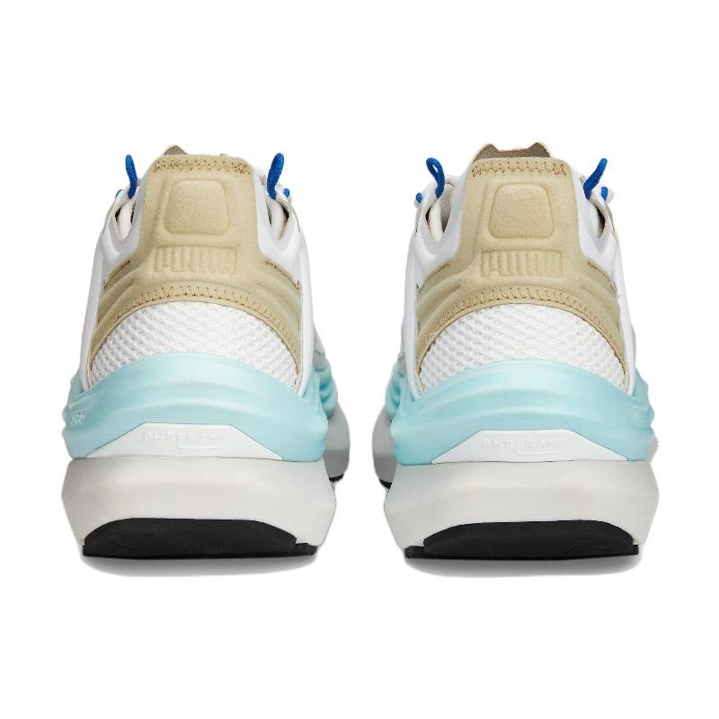 Puma Valiant Nitro Unnatural Unisex Low Top Running Shoes White Grey Blue 386718-01