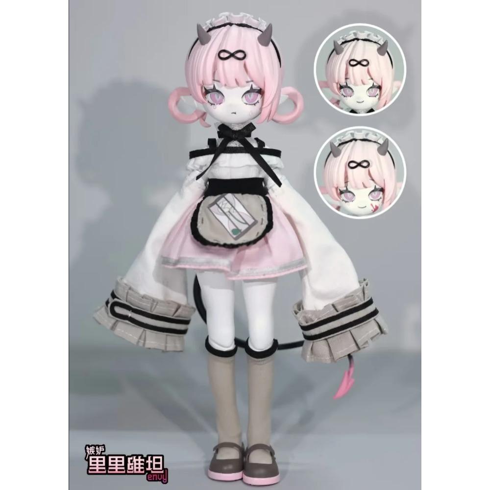 In Stock Genuine 1/8 BJD Devil's Horns Movable Doll Blind Box Ornament Figurine Doll Cute Figurine Birthday Gift Decoration