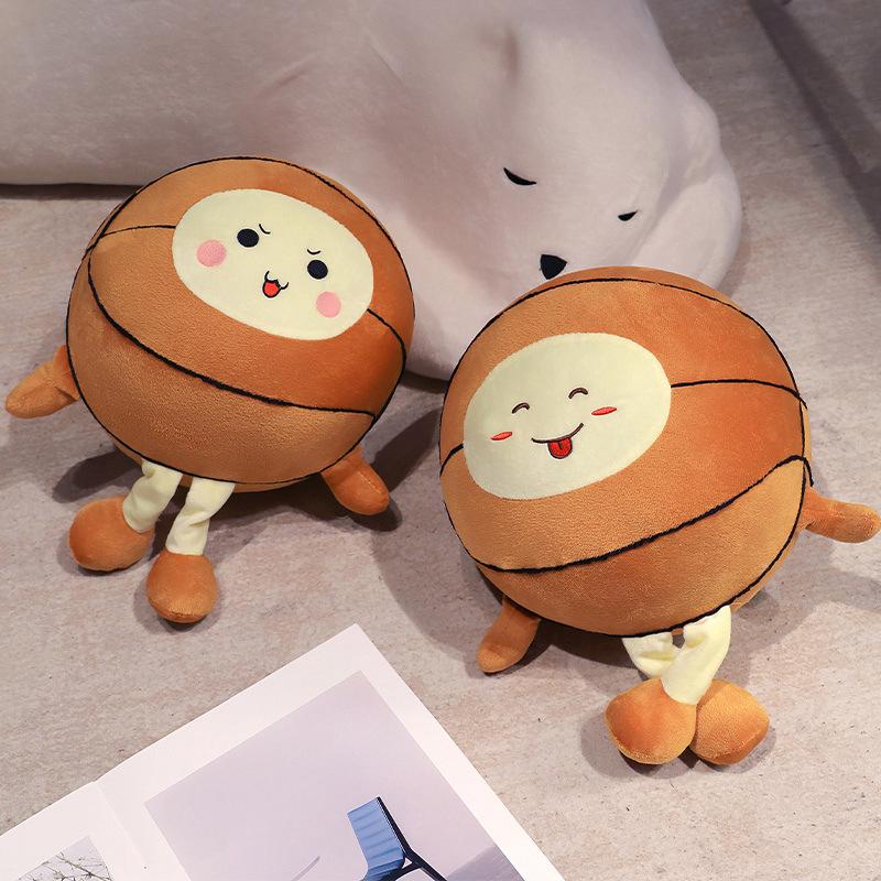Creative Simulation Basketball Doll Cartoon Round Ball Plush Toy Doll Boy Sleeping Pillow Doll Gift
