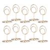 10pcs Table Number Holder Convenient Practical Round Base Reliable Durable Stable Elegant Style Home DecorationGold