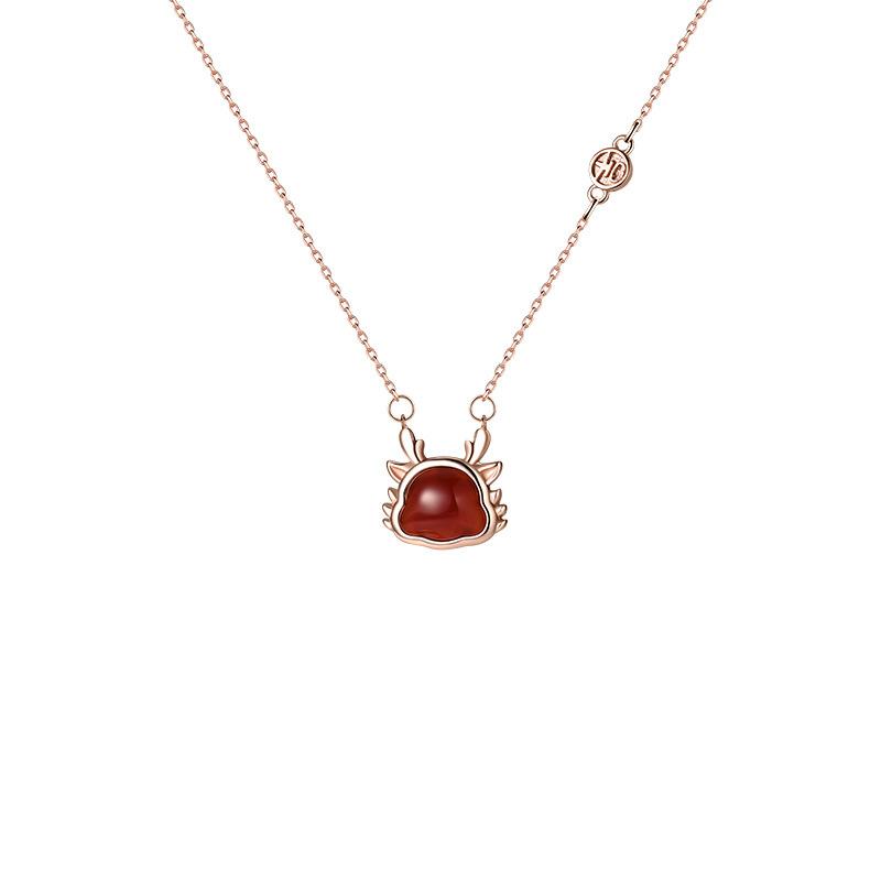 

Оригинальный дизайн, благоприятное милое ожерелье с драконом, год Лунг Гофэна, китайско-шикарное ожерелье