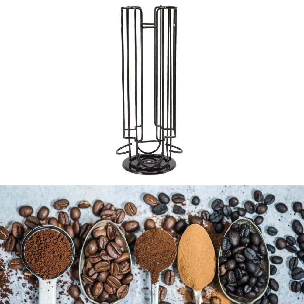 Holds 24 Capsules Coffee Pod Storage Rack Coffee Pod Carousel Holder  For Office