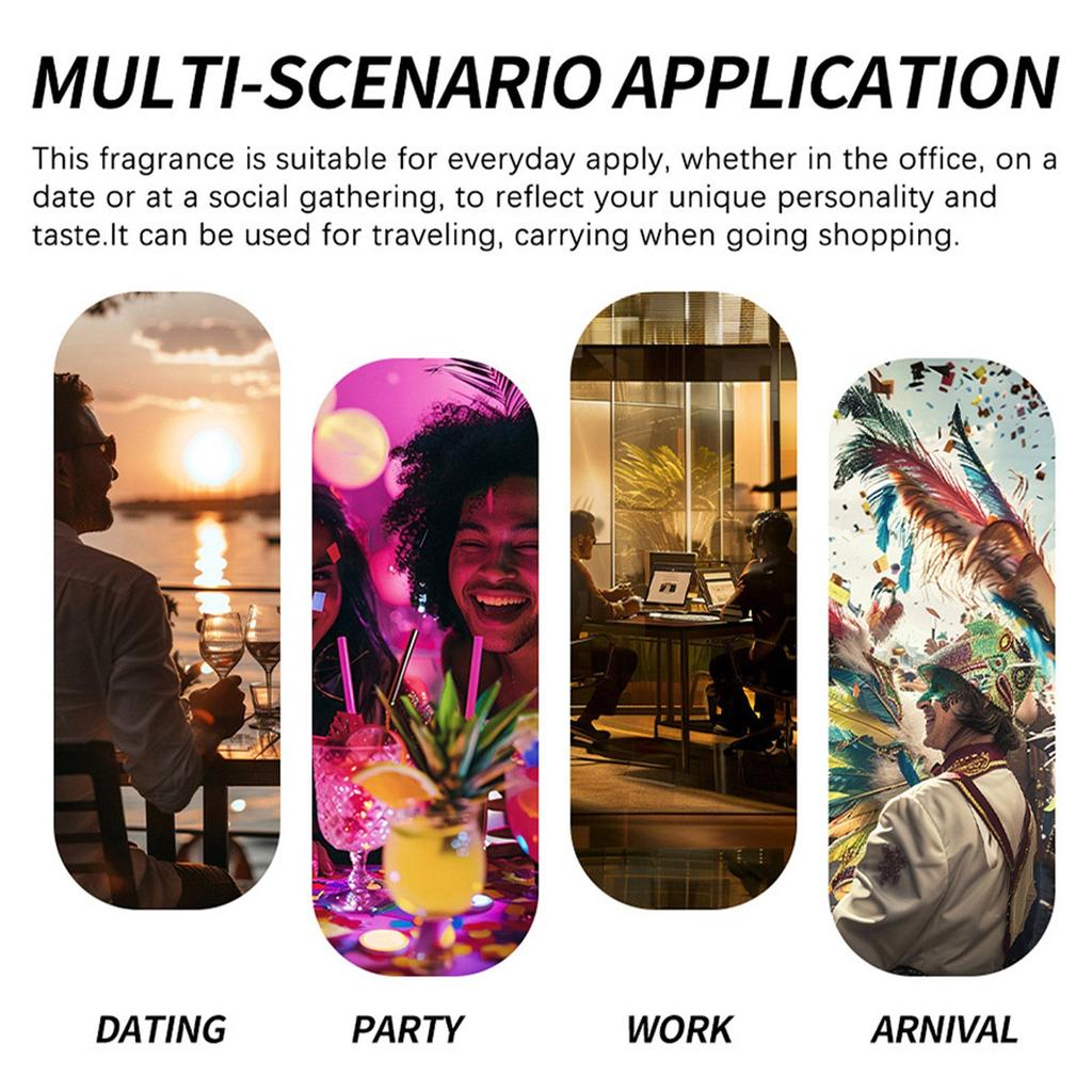 Cologne Feromone Parfyme Oil Langvarig parfyme Passer til Valentinsdag, Fest, Musikkfestival, Dating 50ml/10ml