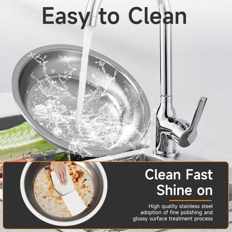 4.5L 304 Stainless Steel Buffet Stove Chafing Dish Buffet Tray Set Large Capacity Round Stove Insulated Buffet Stove Set