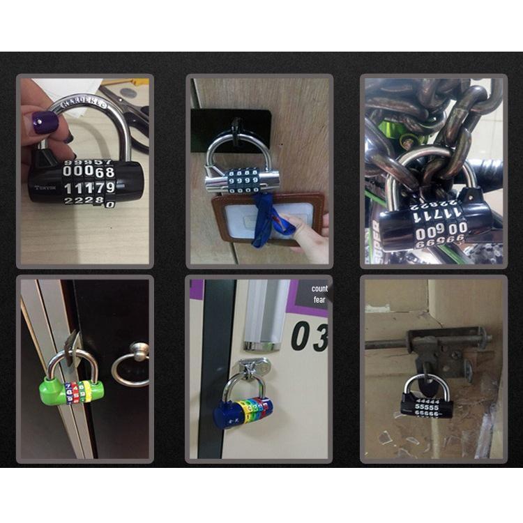 Grand cadenas à combinaison 5 chiffres pour casier de gym, boîte à outils, porte et armoire de rangement.