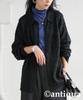 Antiqua Openwork Knit One Size Black Women's Shirt, PYA-00021, 05,