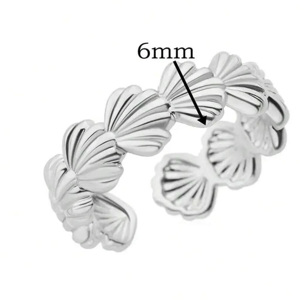 Creative Shell Open Ring For Women Gold Silver Color Simple Design Unique Holiday Summer Jewelry Friend Lover Finger Ring