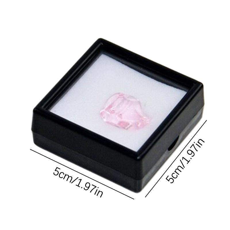 Étui Présentation Pierres Précieuses 7.8x5.7x2.5 Cm - Mallette Noire Faite Main, Marque Nagmagems