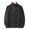 Foreign Trade 900g Heavyweight Fleece-Lined Half-Zip Sweatshirt for Men, New Winter American-Style Warm High-End Loose Stand-Collar Jacket
