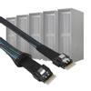 Cabledeconn Slim SAS 38pin SFF8654 zu SFF8654 Server HDD Datenübertragungskabel 1M