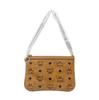 [Gebraucht] Liz Cognac beschichtete Monogramm-Canvas-Tragetasche mit goldener Hardware - Ausgezeichnet #B2LH2V