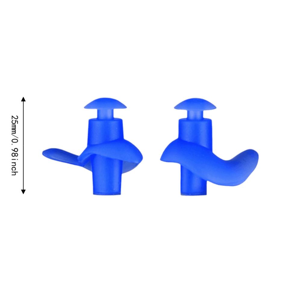 1 Pair Height 25mm Swimming Ear Plugs Black Reusable Ear Plugs Waterproof Earplugs  For Bathing