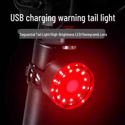 Bicycle Tail Light: Ultra-Bright Mountain & Road Bike Night Riding Equipment